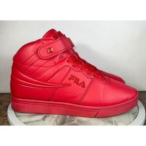 FILA Vulc 13 Hi Top Sneakers Red Fashion Athletic Shoes Womens Size US 8
